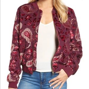 NWT, KAS NEW YORK velvet bomber jacket